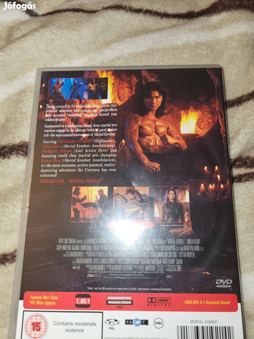 Elado hasznalt joallapotu Mortal Kombat Dvd eredeti nyelven
