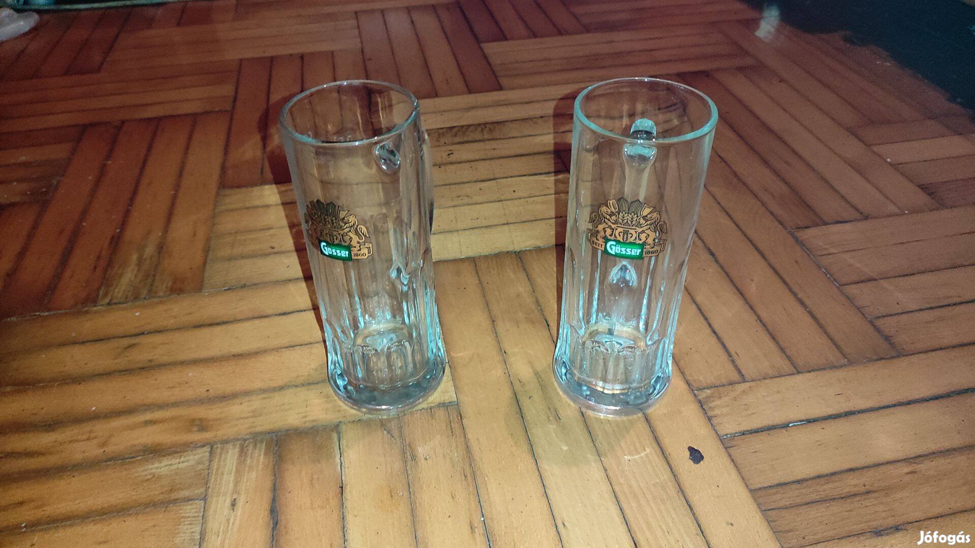 Eladó használt sörös korsó 2 db egyben