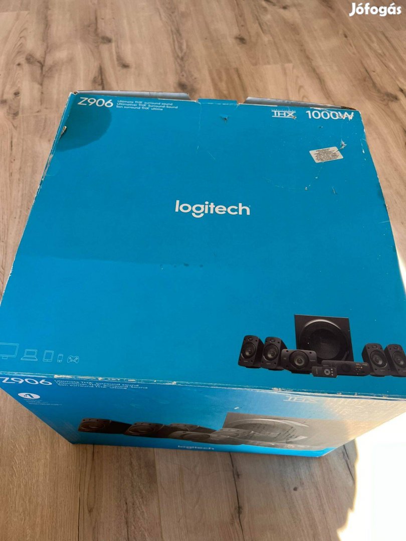 Eladó hibátlan állapotú Logitech Z906 5.1 hangrendszer, doboz, papír