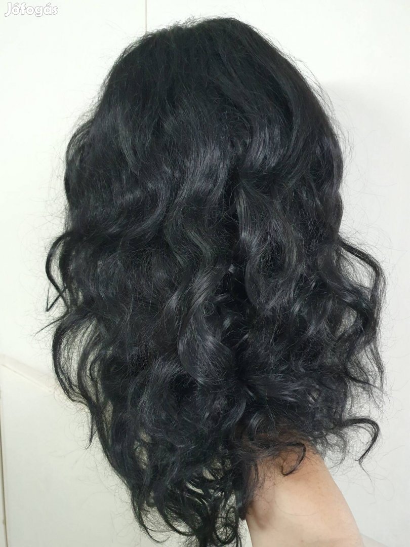 Eladó hosszú fekete lace front paróka