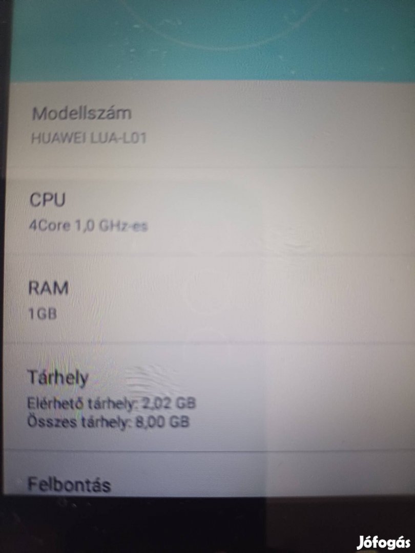 Eladó huawei okostelefon lua-l01