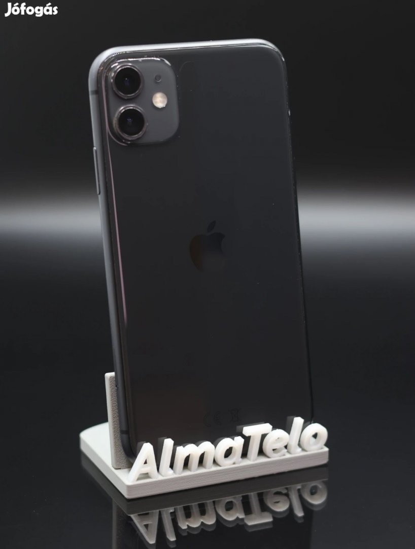 Eladó iPhone 11 128 GB Black 100% Aksi - 12 HÓ GARANCIA