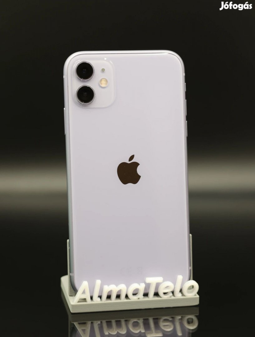 Eladó iPhone 11 128 GB Purple 100% Aksi - 12 HÓ GARANCIA