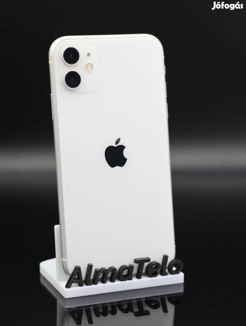 Eladó iPhone 11 128 GB White 100% Aksi - 12 HÓ GARANCIA