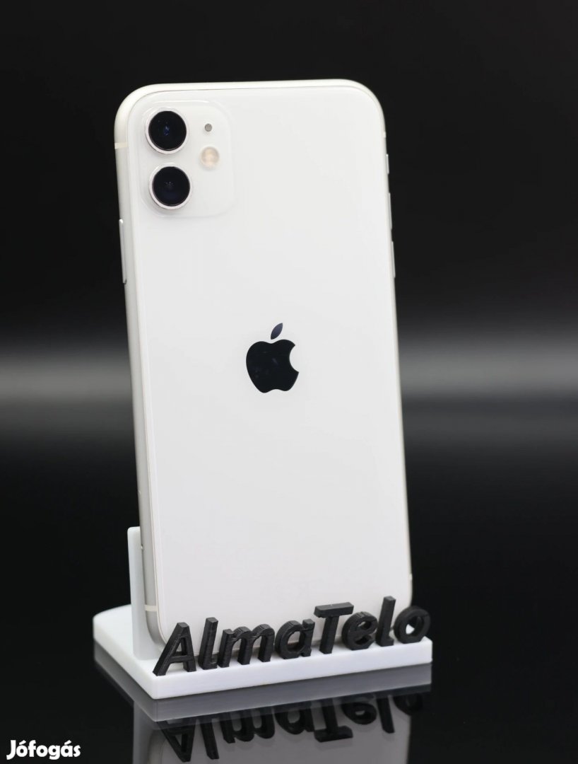 Eladó iPhone 11 128 GB White 100% Aksi - 12 HÓ GARANCIA