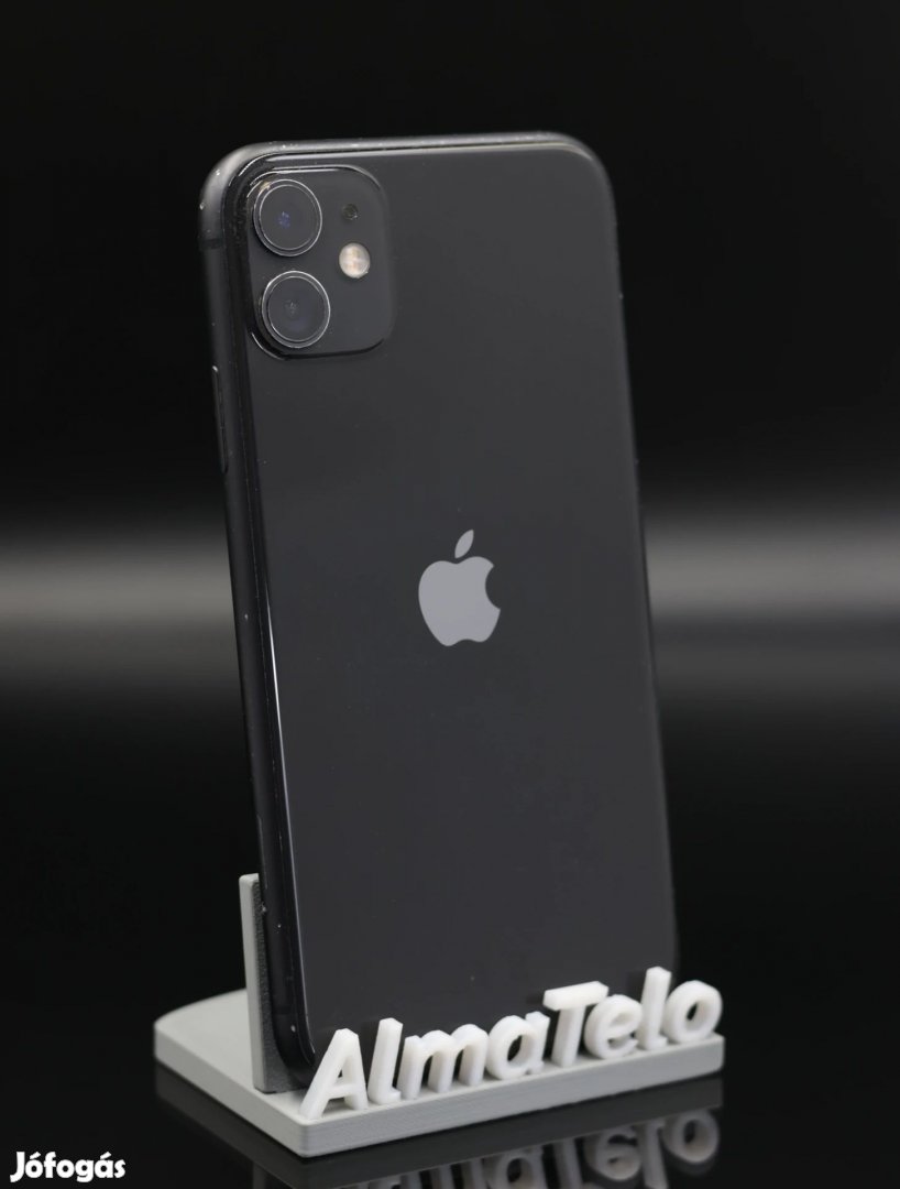 Eladó iPhone 11 64 GB Black 100% Aksi - 12 HÓ GARANCIA