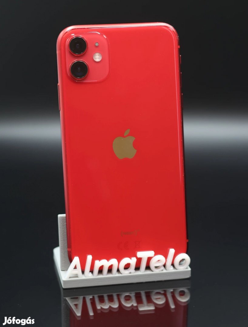 Eladó iPhone 11 64 GB PRODUCT RED 100% Aksi - 12 HÓ GARANCIA