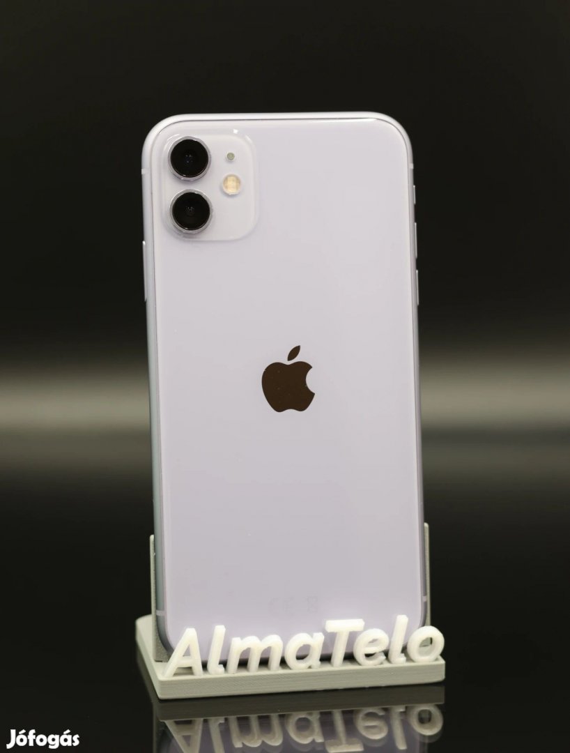 Eladó iPhone 11 64 GB Purple 100% Aksi - 12 HÓ GARANCIA