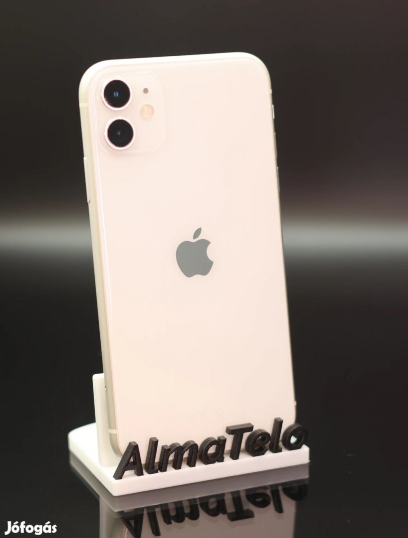 Eladó iPhone 11 64 GB White 100% Aksi - 12 HÓ GARANCIA