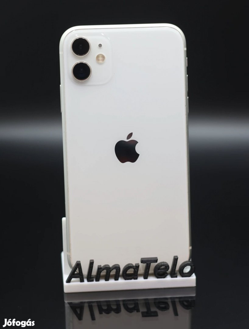 Eladó iPhone 11 64 GB White 100% Aksi - 12 HÓ GARANCIA