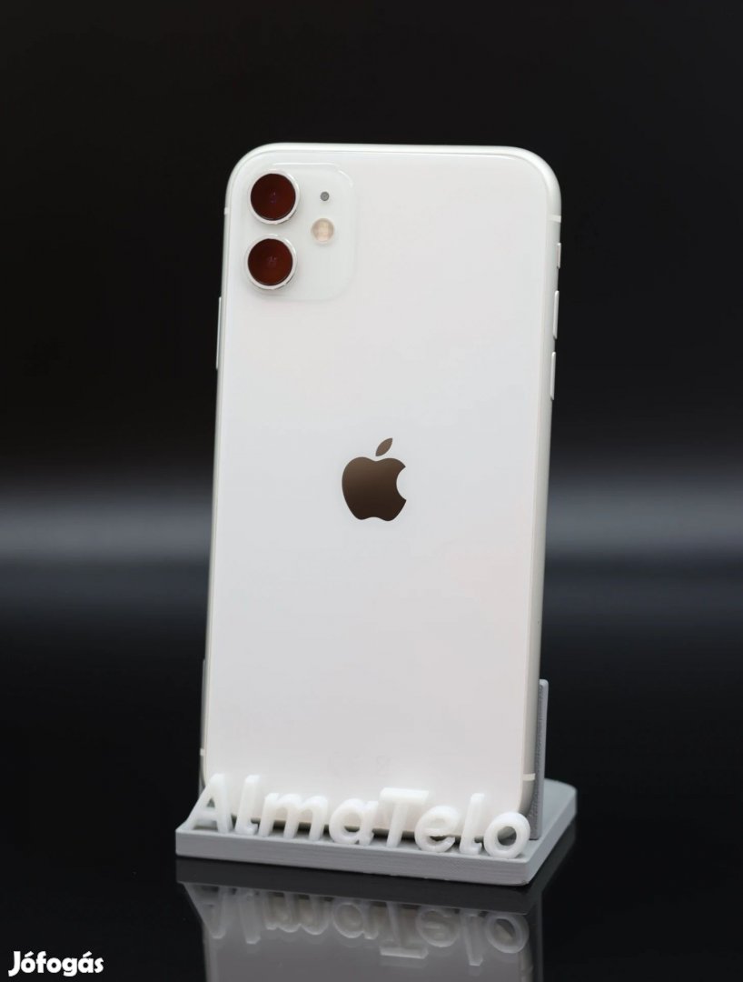 Eladó iPhone 11 64 GB White 100% Aksi - 12 HÓ GARANCIA