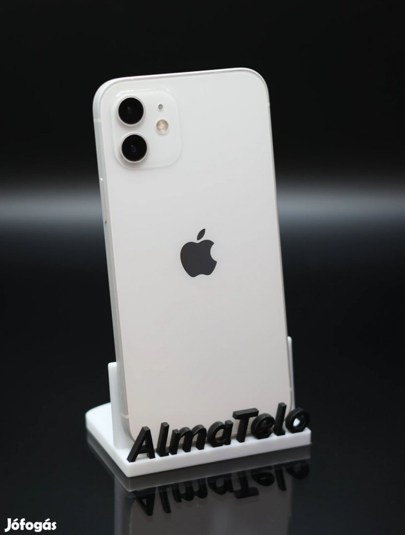 Eladó iPhone 12 128 GB White 100% Aksi - 12 HÓ GARANCIA