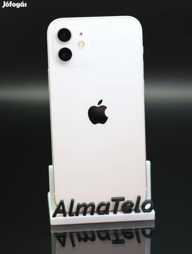 Eladó iPhone 12 128 GB White 100% Aksi - 12 HÓ GARANCIA