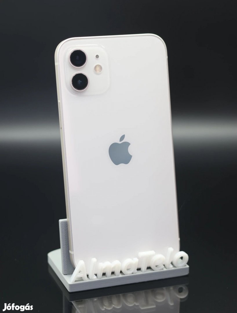 Eladó iPhone 12 64 GB White 100% Aksi - 12 HÓ GARANCIA