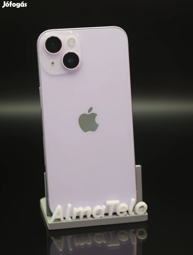 Eladó iPhone 14 128 GB Purple 100% Aksi - 12 HÓ GARANCIA