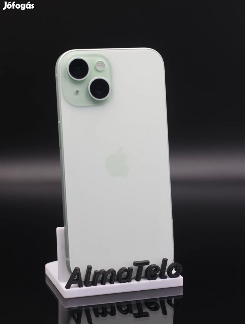 Eladó iPhone 15 128 GB Green 100% Aksi - 12 HÓ GARANCIA