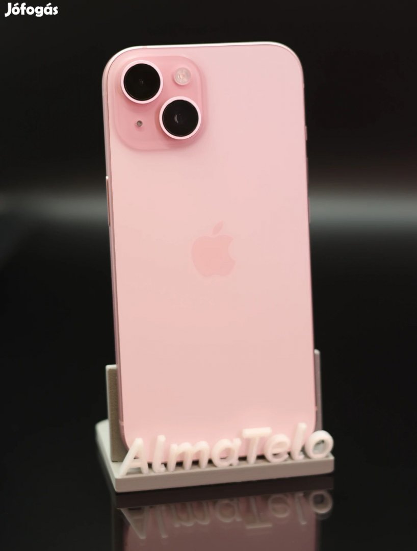 Eladó iPhone 15 128 GB Pink 100% Aksi - 12 HÓ GARANCIA