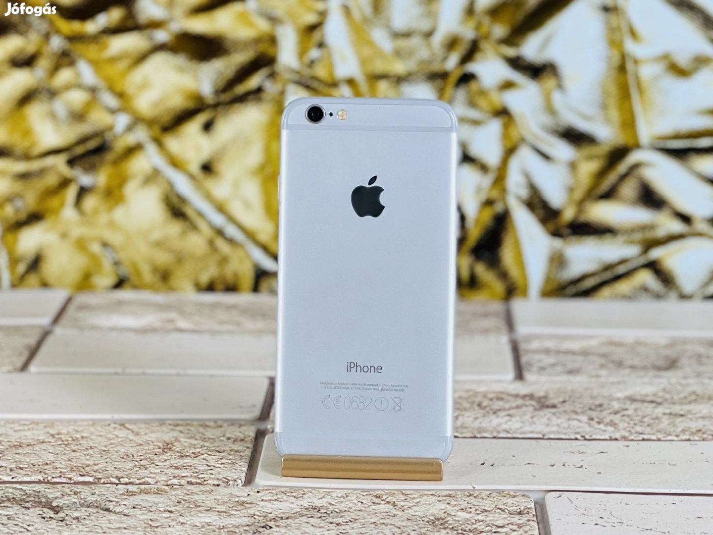Eladó iPhone 6 16 GB Silver 100% akku, szép állapotú - 12 HÓ GARANCIA