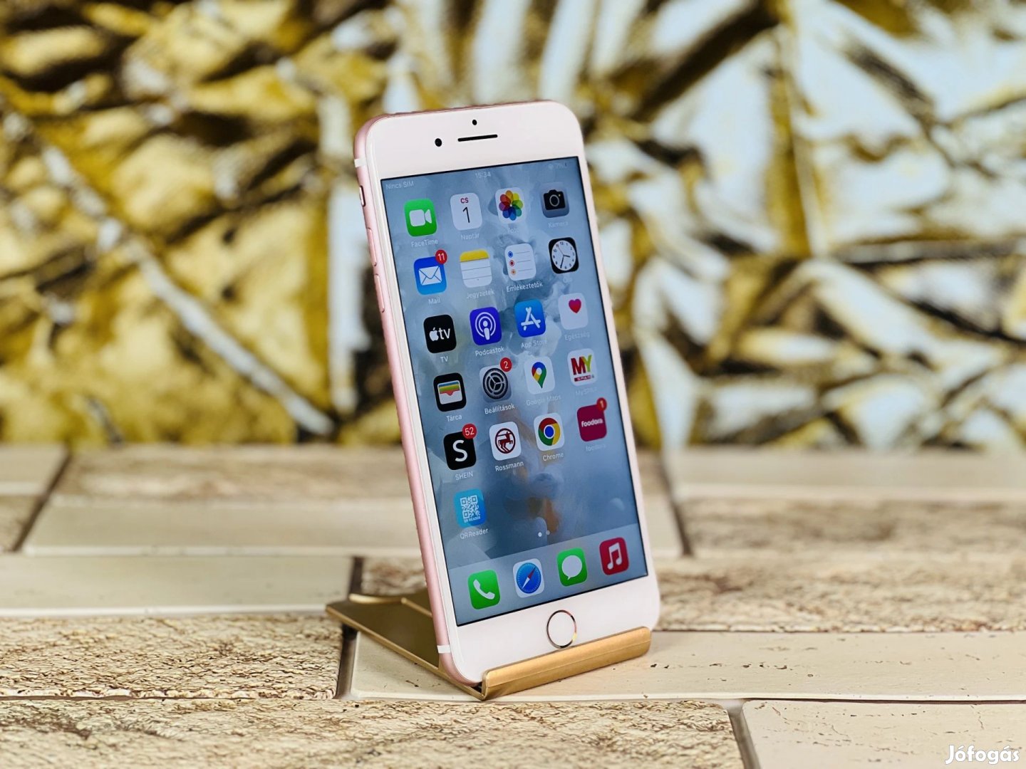 Eladó iPhone 7 Plus 128 GB Rose Gold 100% akku, szép állapotú - 12 HÓ