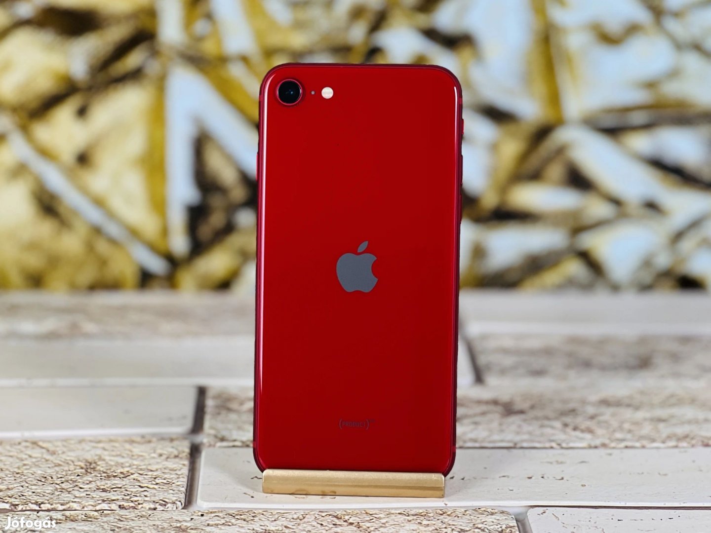 Eladó iPhone SE (2020) 64 GB PRODUCT RED 100% akku, szép állapotú -