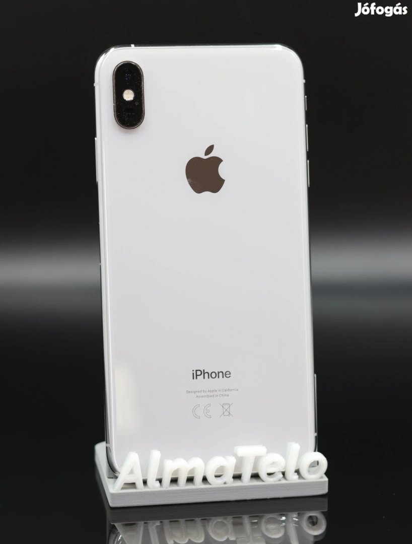 Eladó iPhone XS Max 64 GB Silver 100% Aksi - 12 HÓ GARANCIA