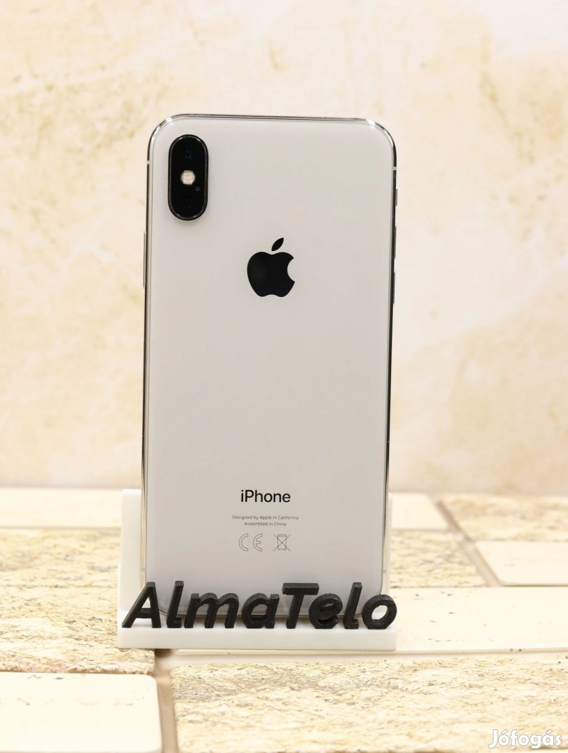Eladó iPhone X 64 GB Silver 100% Aksi - 12 HÓ GARANCIA