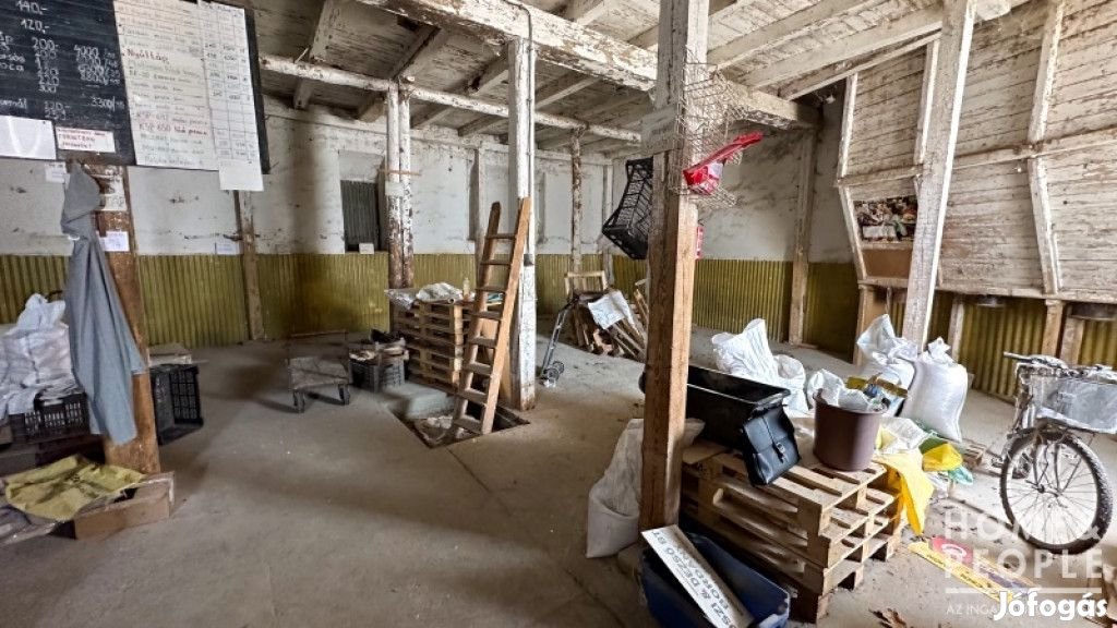 Eladó ipari épület nagy telken Bordány közepén