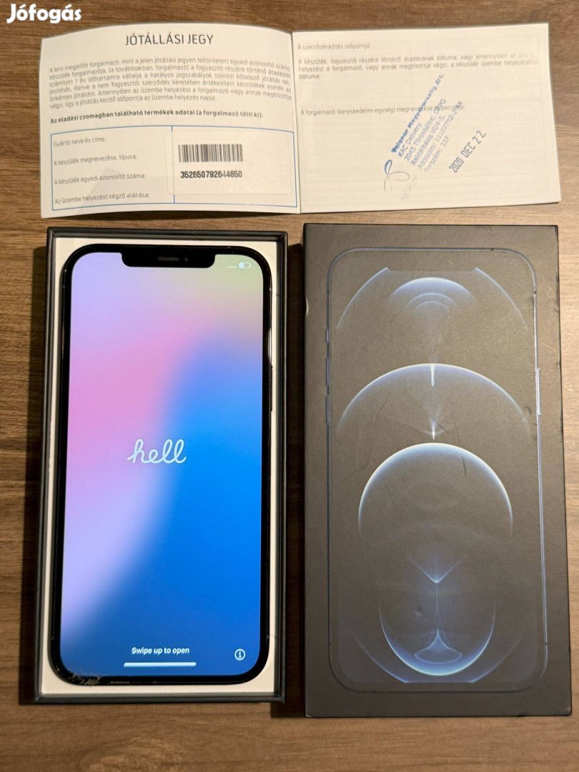 Eladó iphone 12 Pro Max Pacific Blue 128GB független