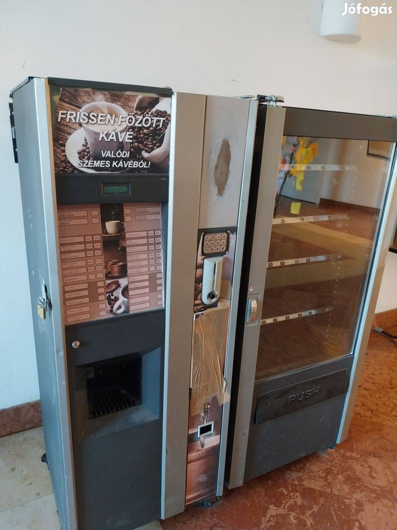 Eladó italautomata kávéautomata snackautomata