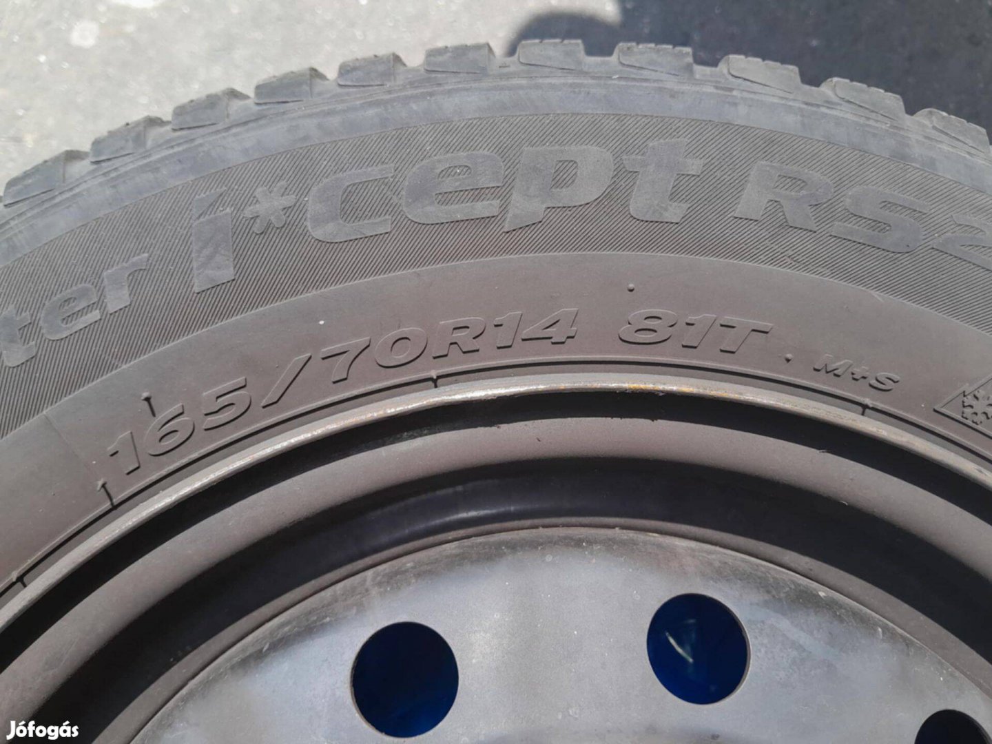 Eladó jó állapotú 4 darab téli gumi acélfelnikkel