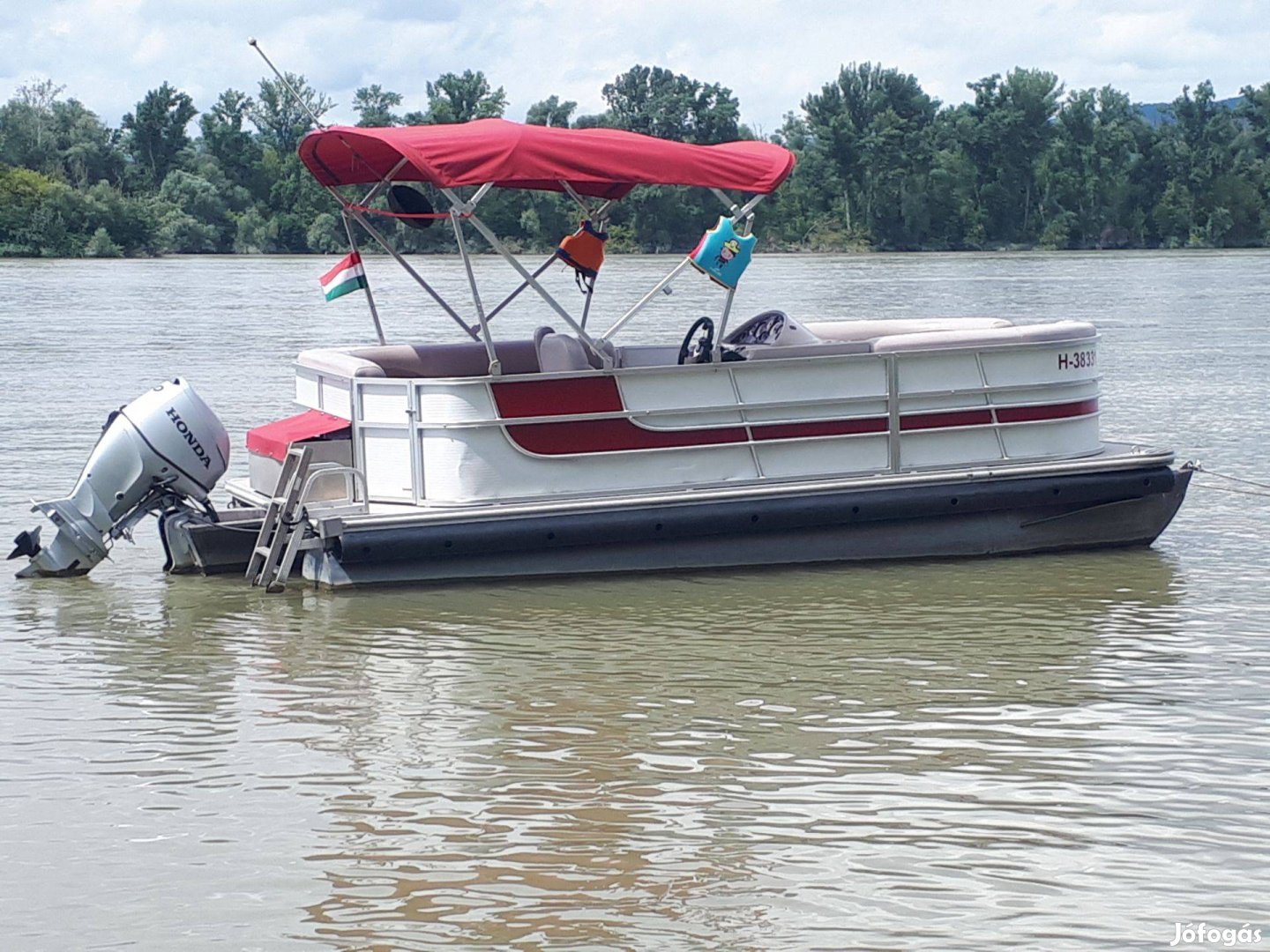 Eladó katamarán Pontoon boat katamarán bulihajó
