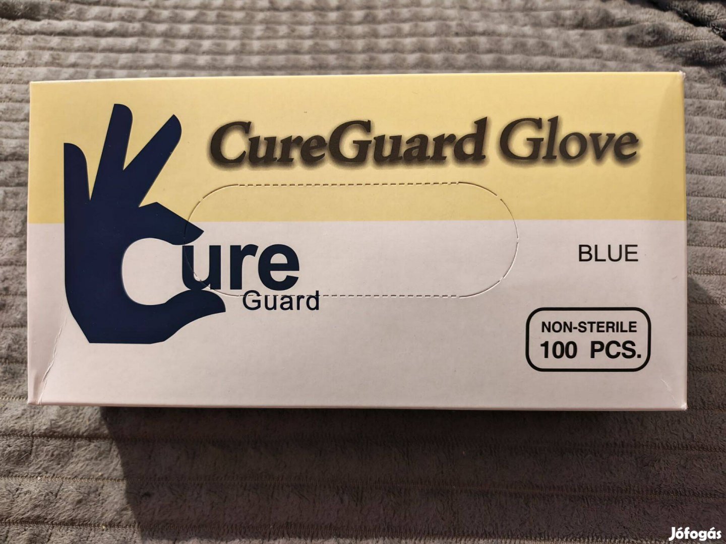 Eladó kék M gumikesztyű