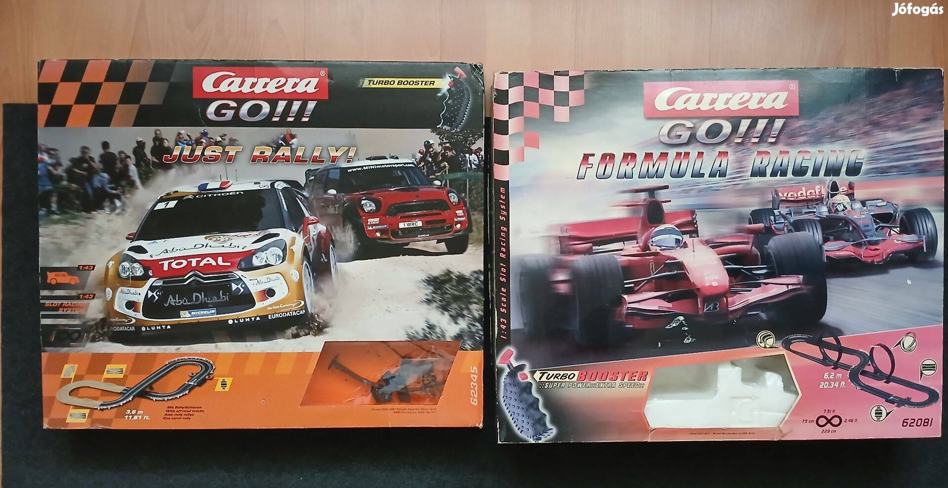 Eladó két Carrera GO 143 elektromos autópálya szett