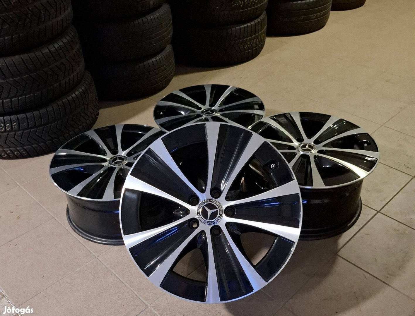 Eladó kétszéles gyári Mercedes 5x112 18" alufelni szett
