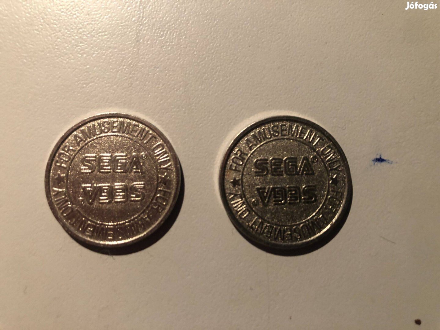 Eladó kettő darab Sega zseton