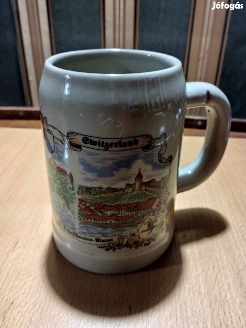 Eladó kézzel készített retró sörös kupa új állapotban