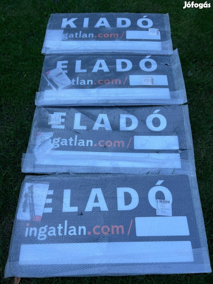 Eladó-kiadó Ingatlan.com táblák - 4db