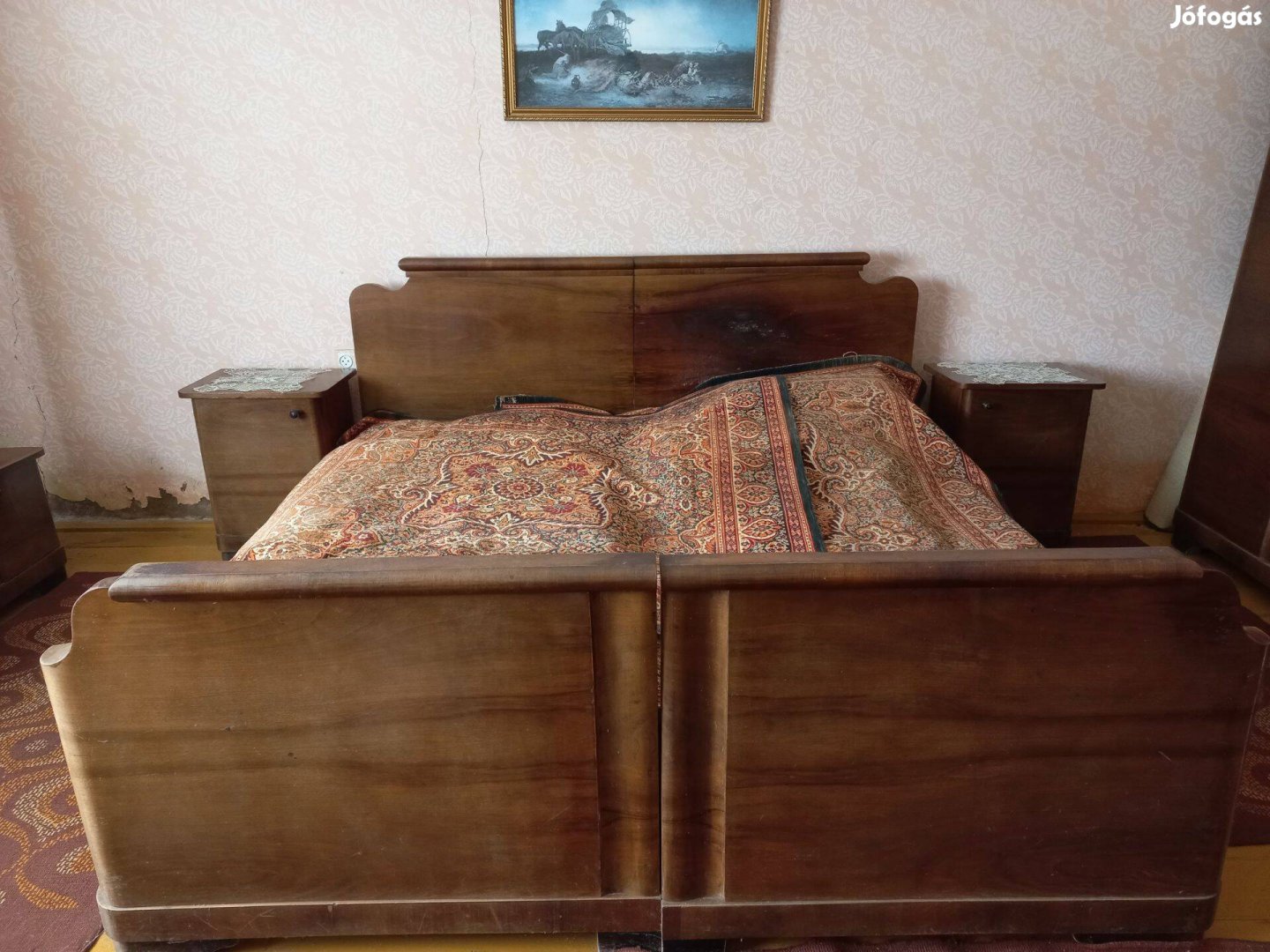 Eladó komplett antik hálószoba bútor