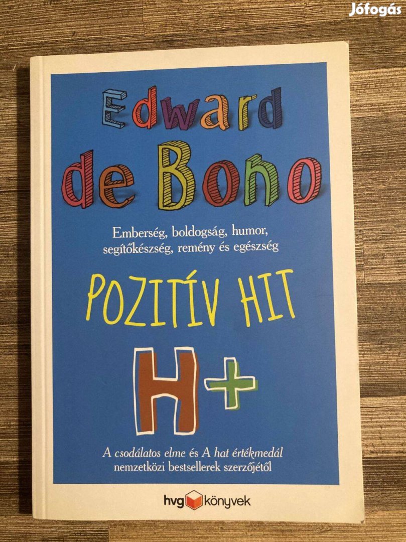 Eladó könyv Edward de Bono Pozitív hit - HVG könyvek