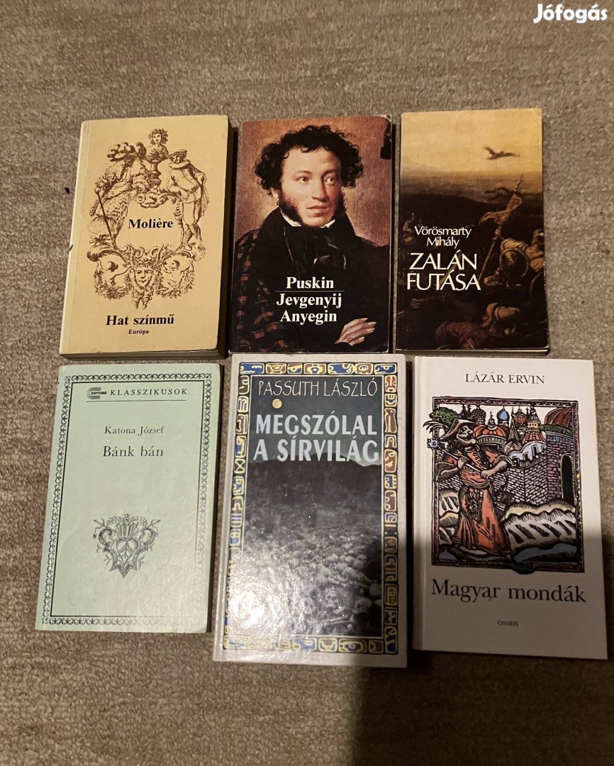Eladó könyvek, regények, 22 db