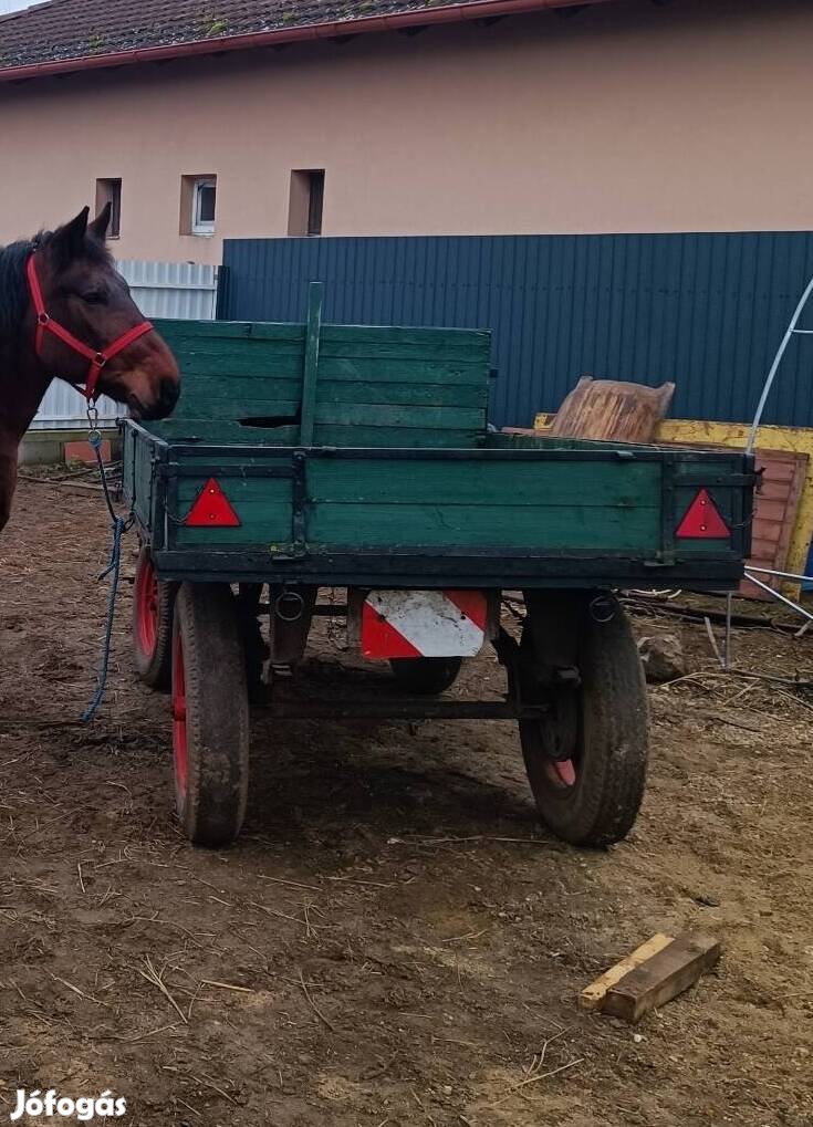 Eladó lovas szekér 260x160 elől 16 hátul 20as kerekekkel