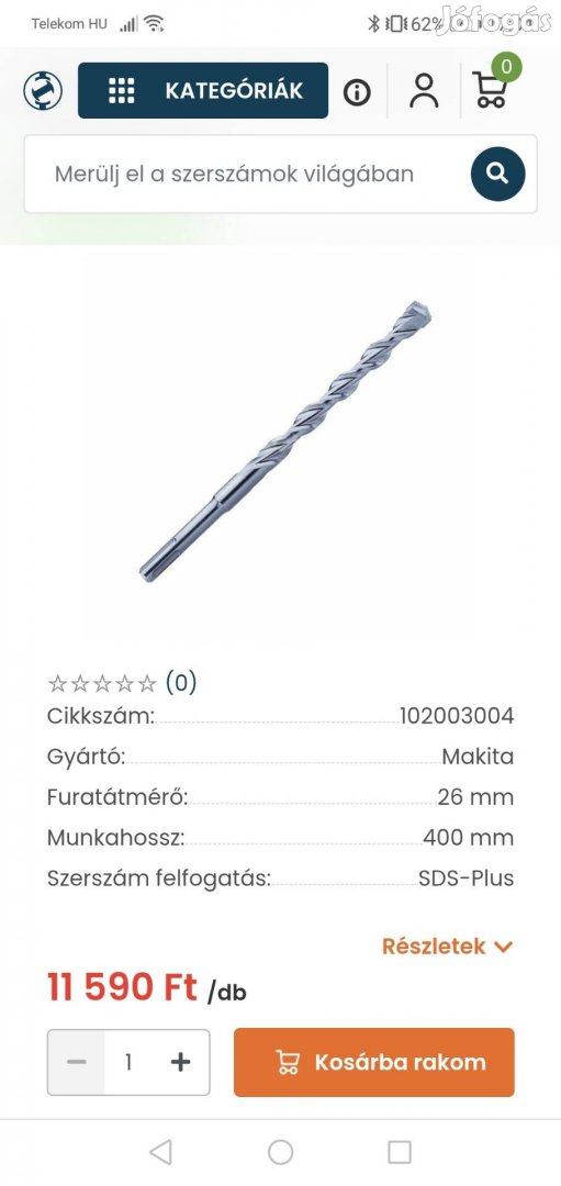 Eladó makita fúrószár és lyukfúró! 