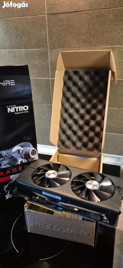 Eladó megkímélt Sapphire RX 470 nitro+ 4Gb hibátlanul működik