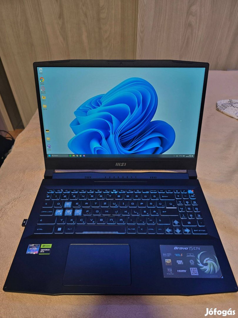 Eladó megkímélt újszerű állapotú MSI Bravo gamer laptop