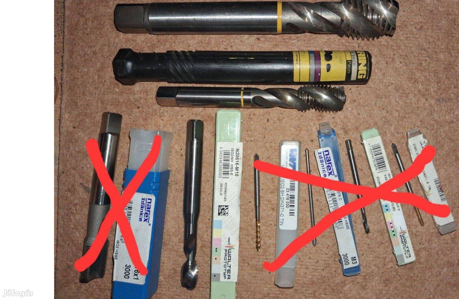 Eladó megmaradt menetfúrók egyben