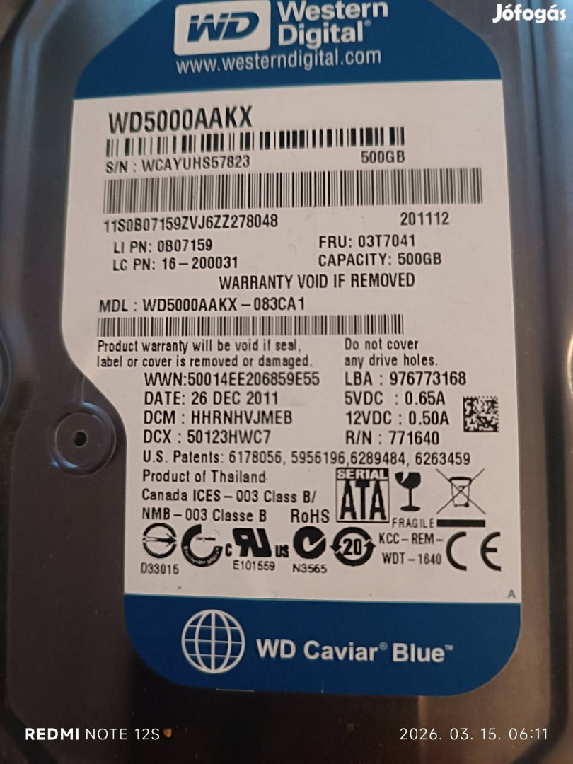 Eladó mervelemezek! 500gb stb