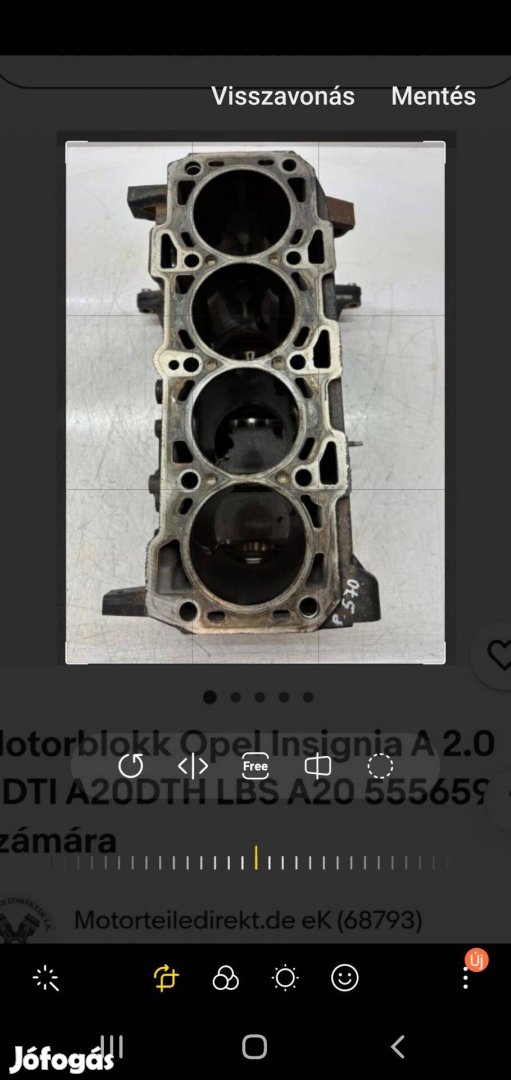 Eladó motorblokk Opel Insignia 20 DTH