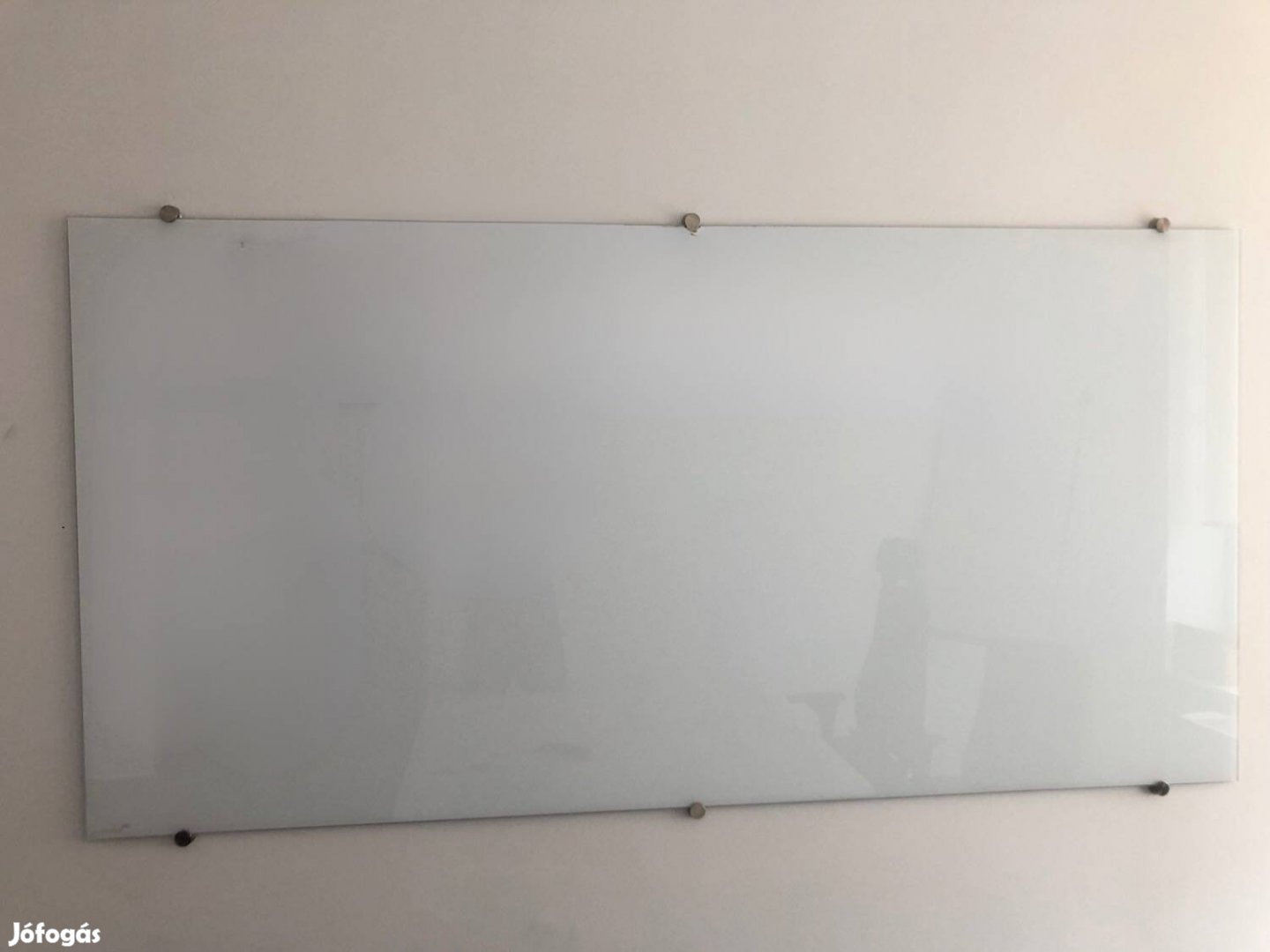 Eladó nagyméretű mágneses whiteboard üvegtábla 2m x 1m