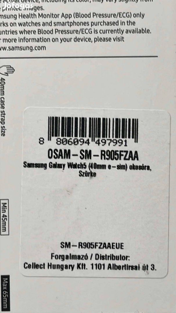 Eladó női Samsung okosóra. 