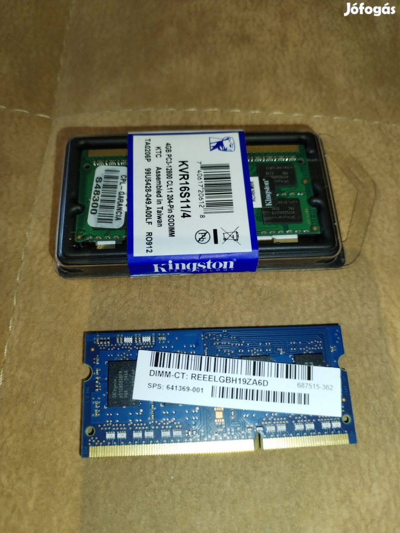 Eladó notebook RAM 2x4GB 1600MHZ DDR3